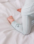 A close-up of our Reef Pyjama, featuring its soft bamboo fabric and subtle detailing for cozy, minimalist comfort.