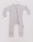 Ramady Grey baby pajama set from Nohm store, soft and breathable sleepwear for newborns, perfect for cozy nights and baby gifts from Dubai.