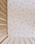 Fitted Crib Sheet - Harakeit Pattern - Nohm Store