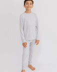 Gray Long Sleeve Pajama kids - Nohm Store