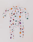 The **Watermelon Pyjama** from the **Watermelon Bundle**, a white one-piece featuring colorful watermelon and fruit illustrations for a playful, vibrant design.