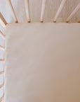 Ramly fitted crib sheet from Nohm store, breathable and soft, perfect for babies and gifts from Dubai.