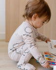 Sobh baby pyjama from Nohm store, inspired by Arab heritage, perfect for children and gifts from Dubai.