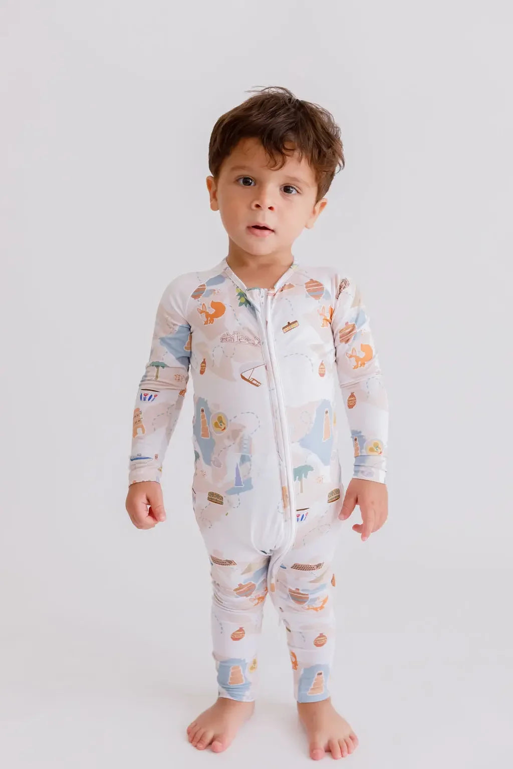 Biladi baby pyjama from Nohm store, Arabic heritage design, ideal for children and gifts from Dubai.