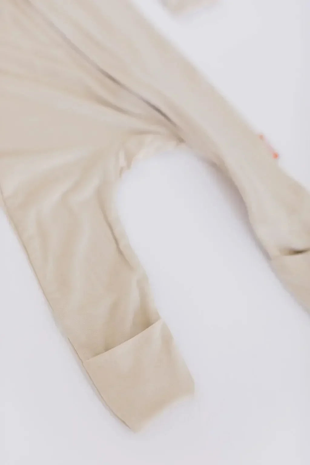 Beige Ramly baby pajama set from Nohm store, soft and cozy Arabic-inspired sleepwear, perfect for newborns and baby gifts from Dubai.