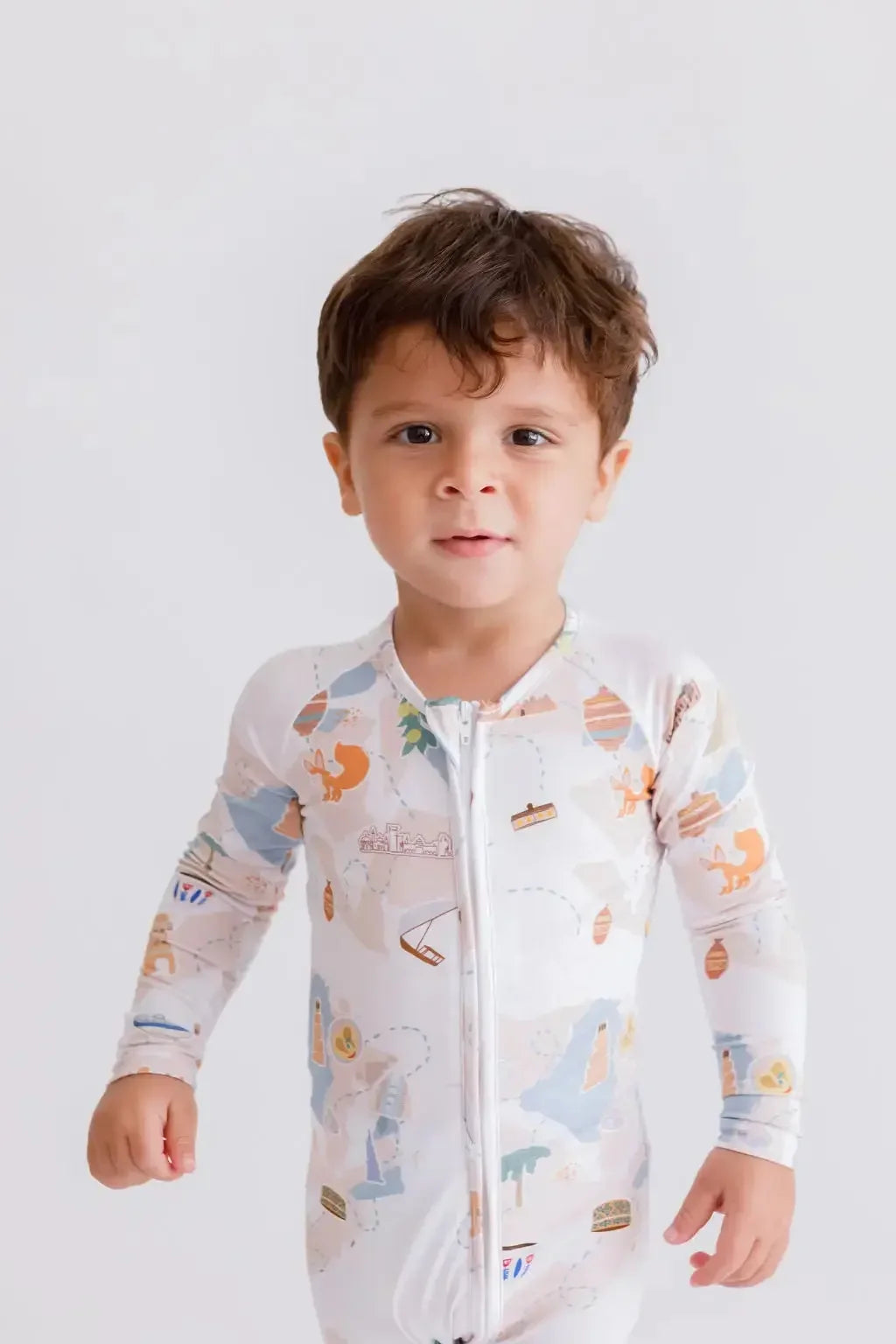 Biladi baby pyjama from Nohm store, Arabic heritage design, ideal for children and gifts from Dubai.