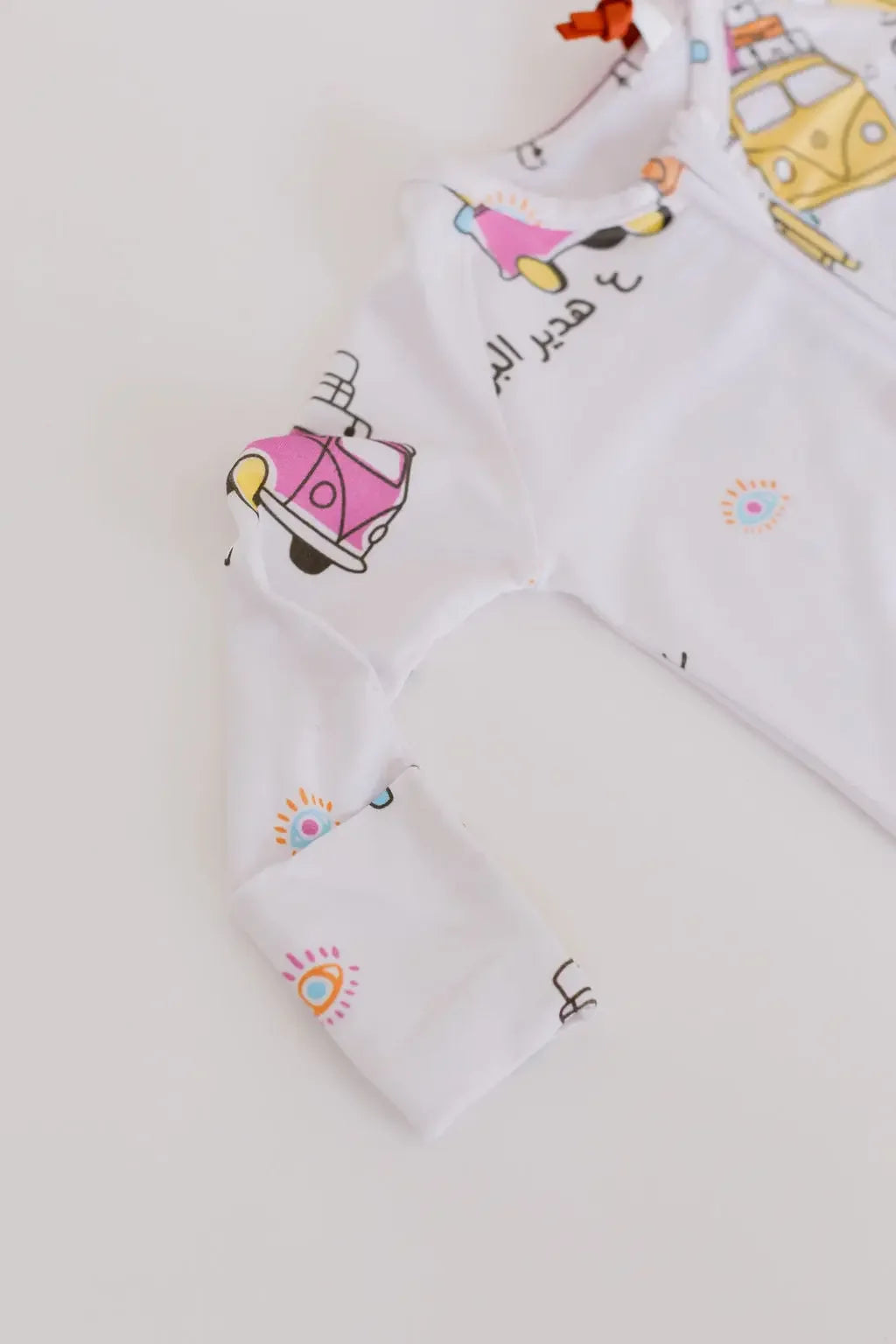 Bosta baby pyjama from Nohm store, Arab heritage-inspired nightwear for children, perfect gifts from Dubai.