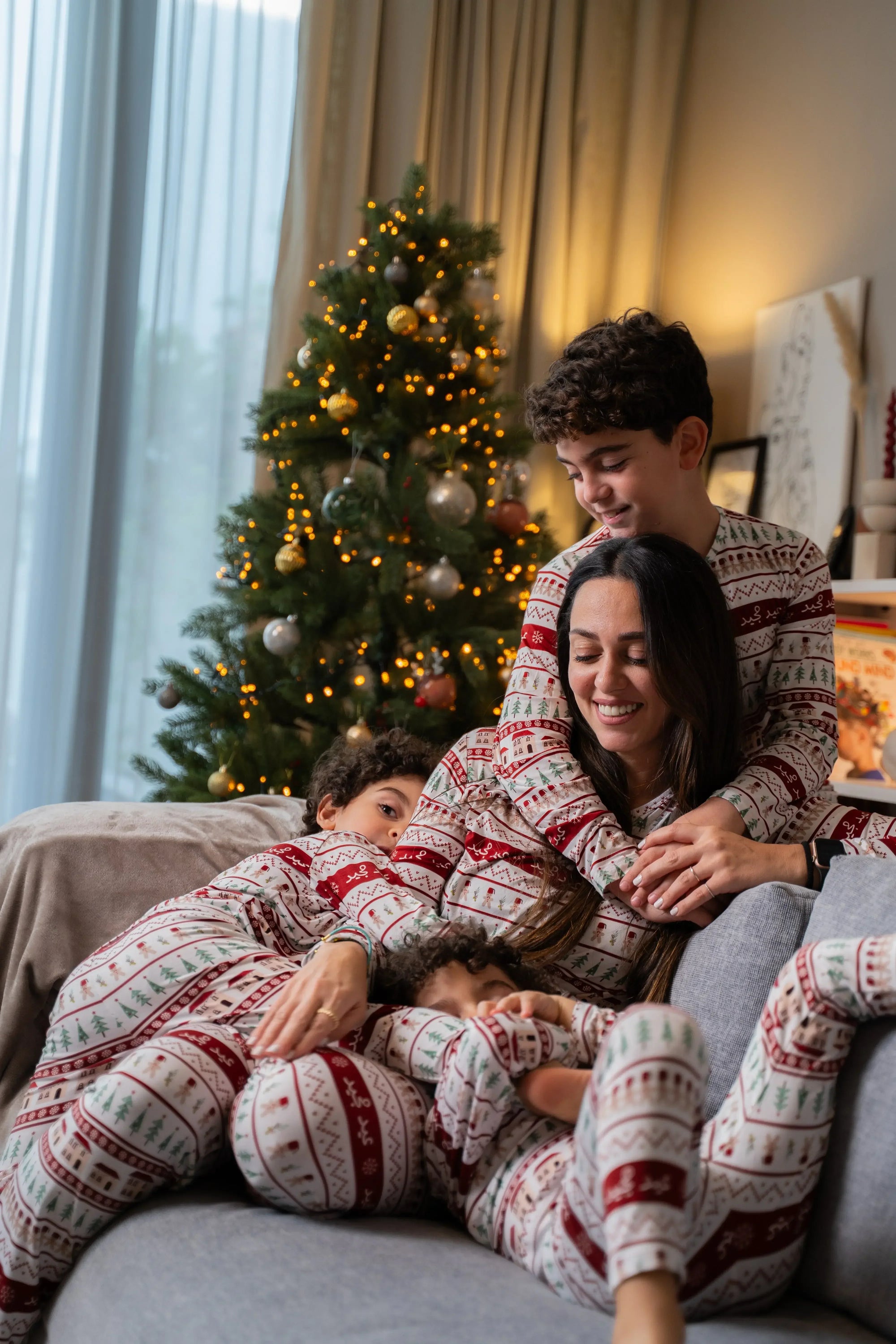 Bamboo kids pyjama from Nohm Store Dubai, perfect matching gift in the UAE.