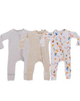 Huroof baby pyjama from Nohm store, Arabic letter-inspired pyjama, perfect for children and baby gifts in Dubai.