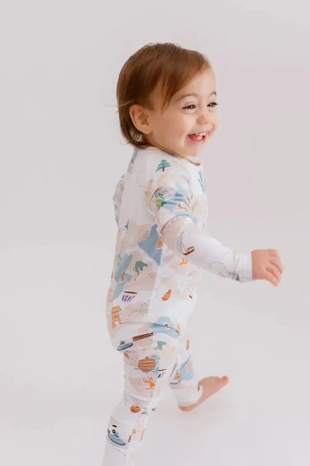 Biladi baby pyjama from Nohm store, Arabic heritage design, ideal for children and gifts from Dubai.