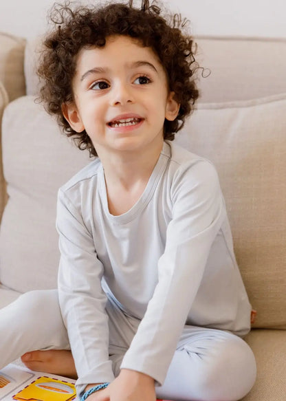 Gray Long Sleeve Pajama kids - Nohm Store