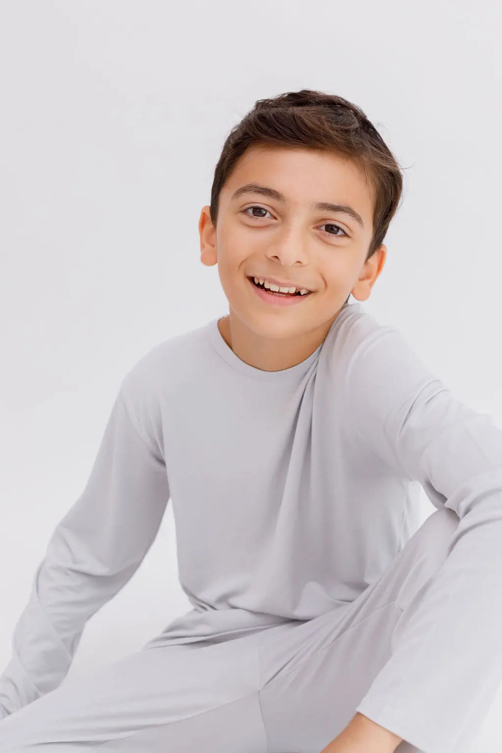 Gray Long Sleeve Pajama kids - Nohm Store