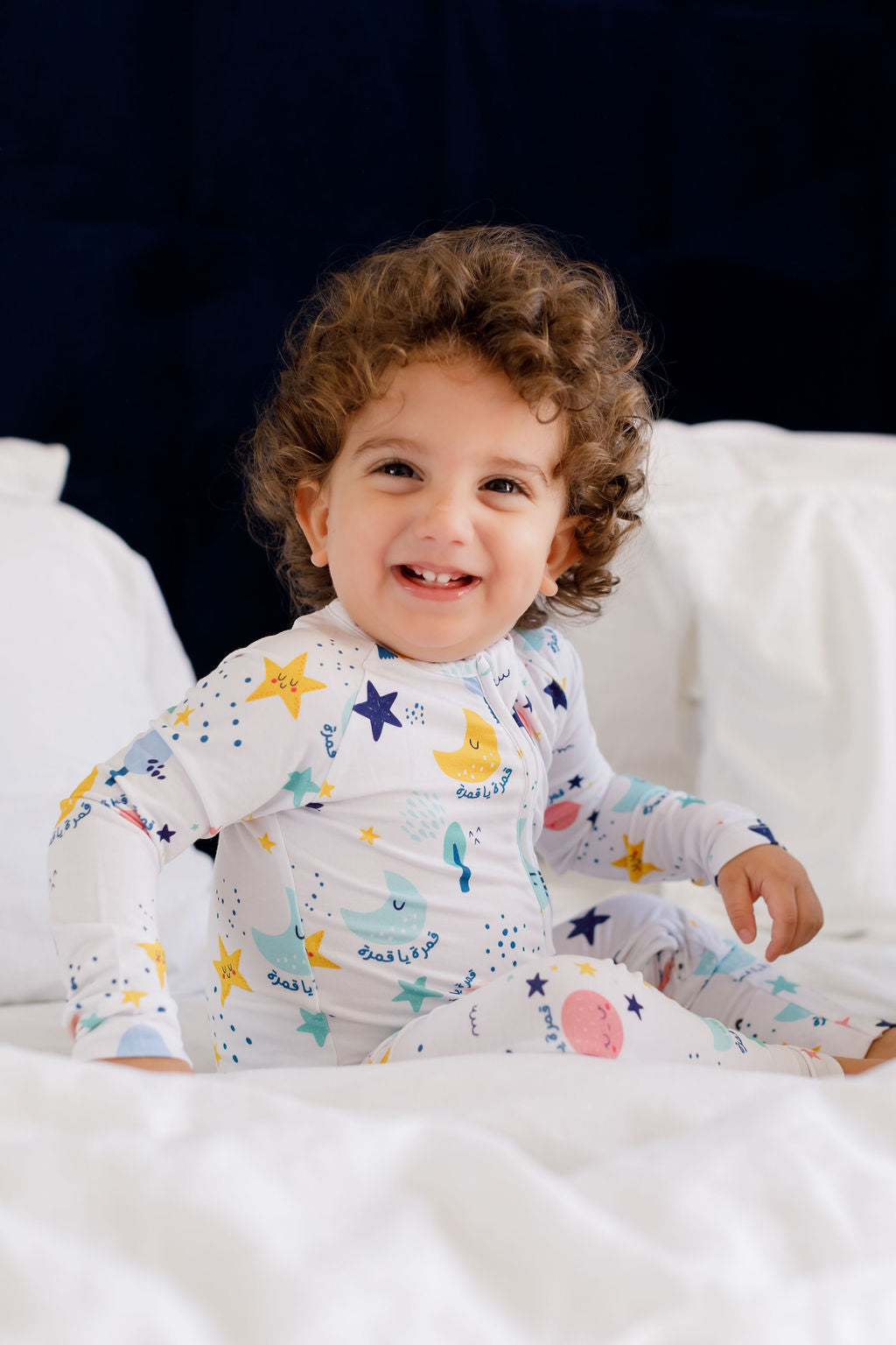 amara baby pyjama lifestyle nohm