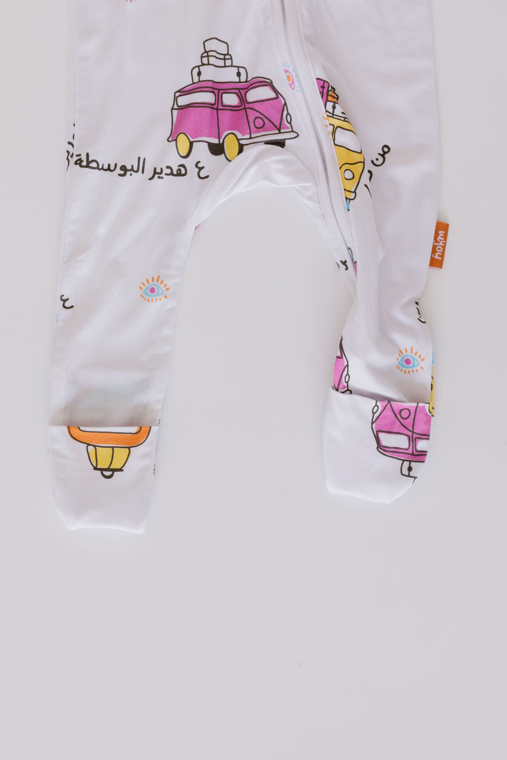 Bosta baby pyjama from Nohm store, Arab heritage-inspired nightwear for children, perfect gifts from Dubai.