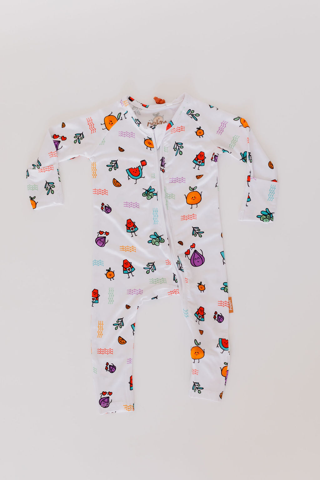 Watermelon baby pyjama from Nohm store, soft and breathable Arabic-inspired sleepwear for children and gifts from Dubai.